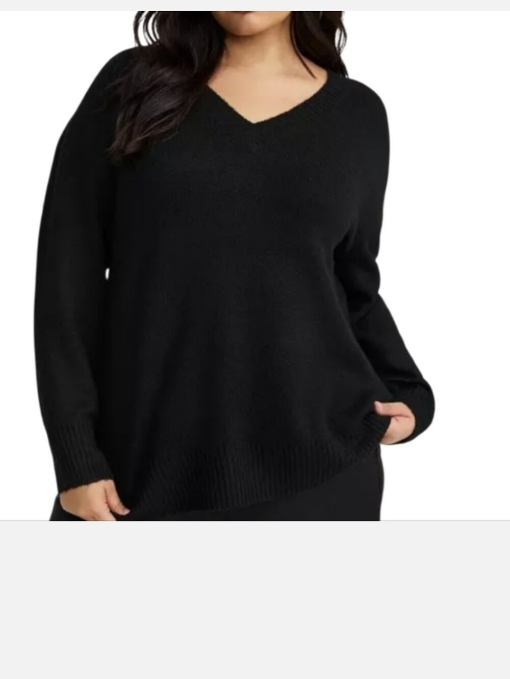 TORRID Vegan Cashmere V Neck Pullover Sweater - 4XL